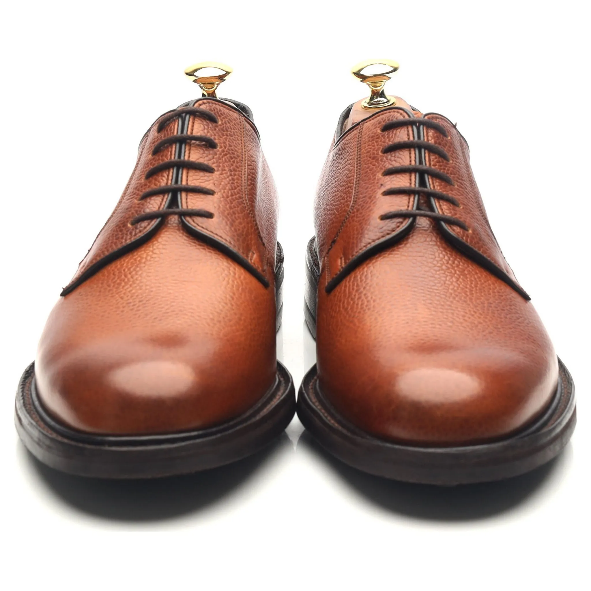 'Nairn' Tan Brown Leather Derby UK 8 F