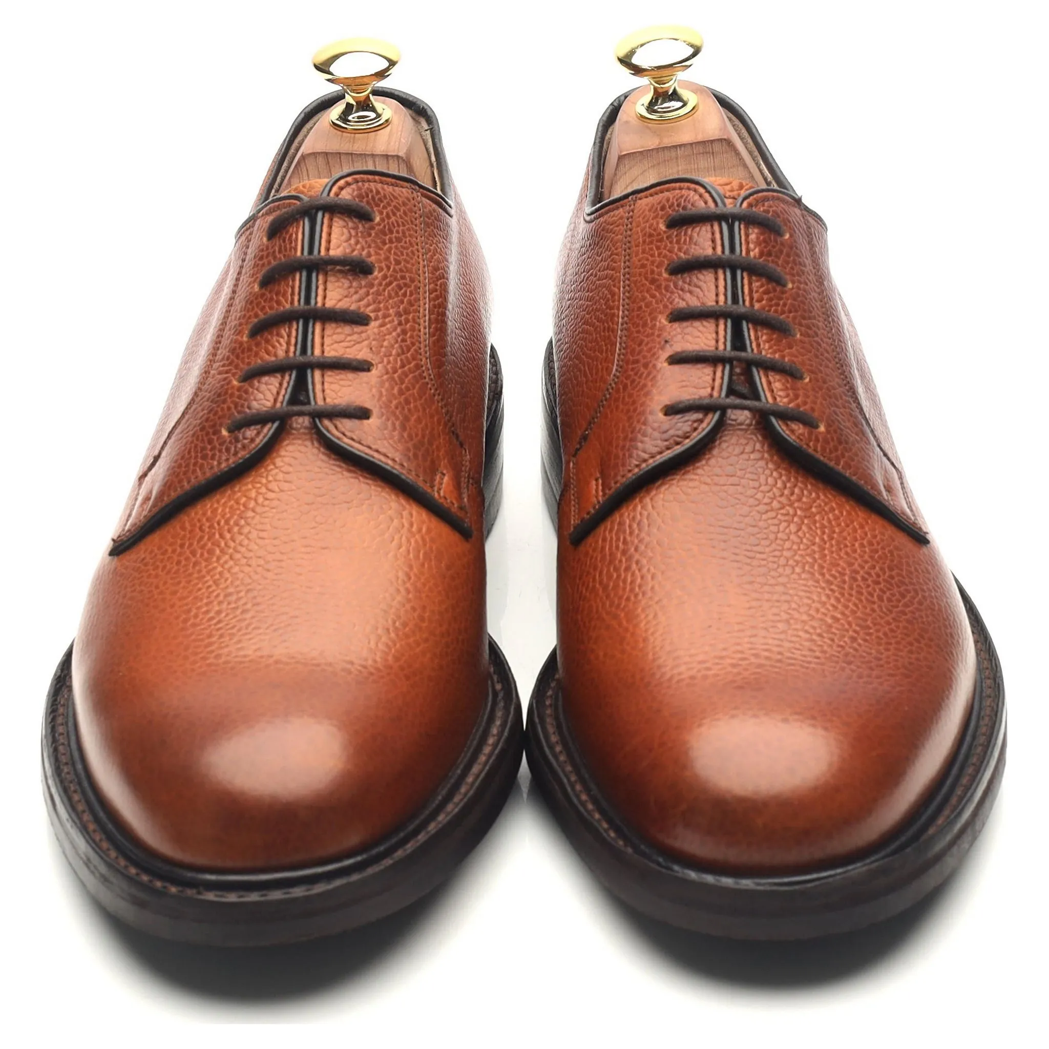 'Nairn' Tan Brown Leather Derby UK 8 F