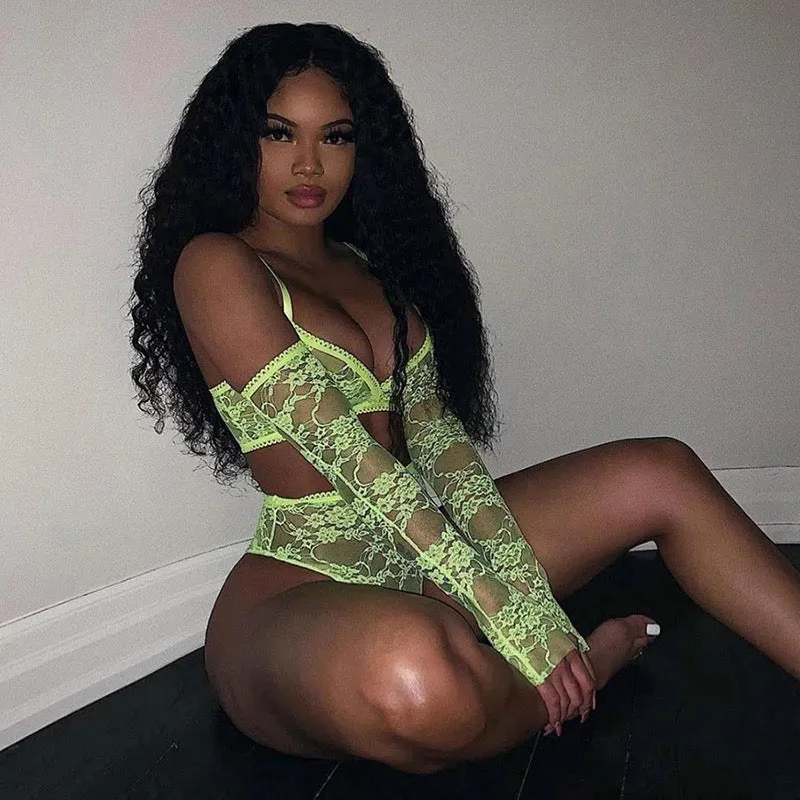 Neon Night Lace Set