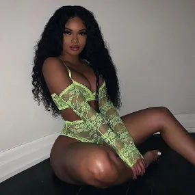 Neon Night Lace Set