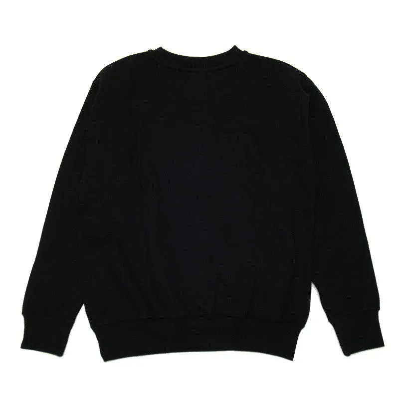 Nice Kicks Blk/Red Logo Crewneck