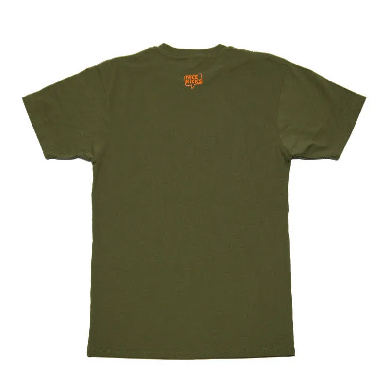 Nice Kicks Grn/Orng Logo Tee