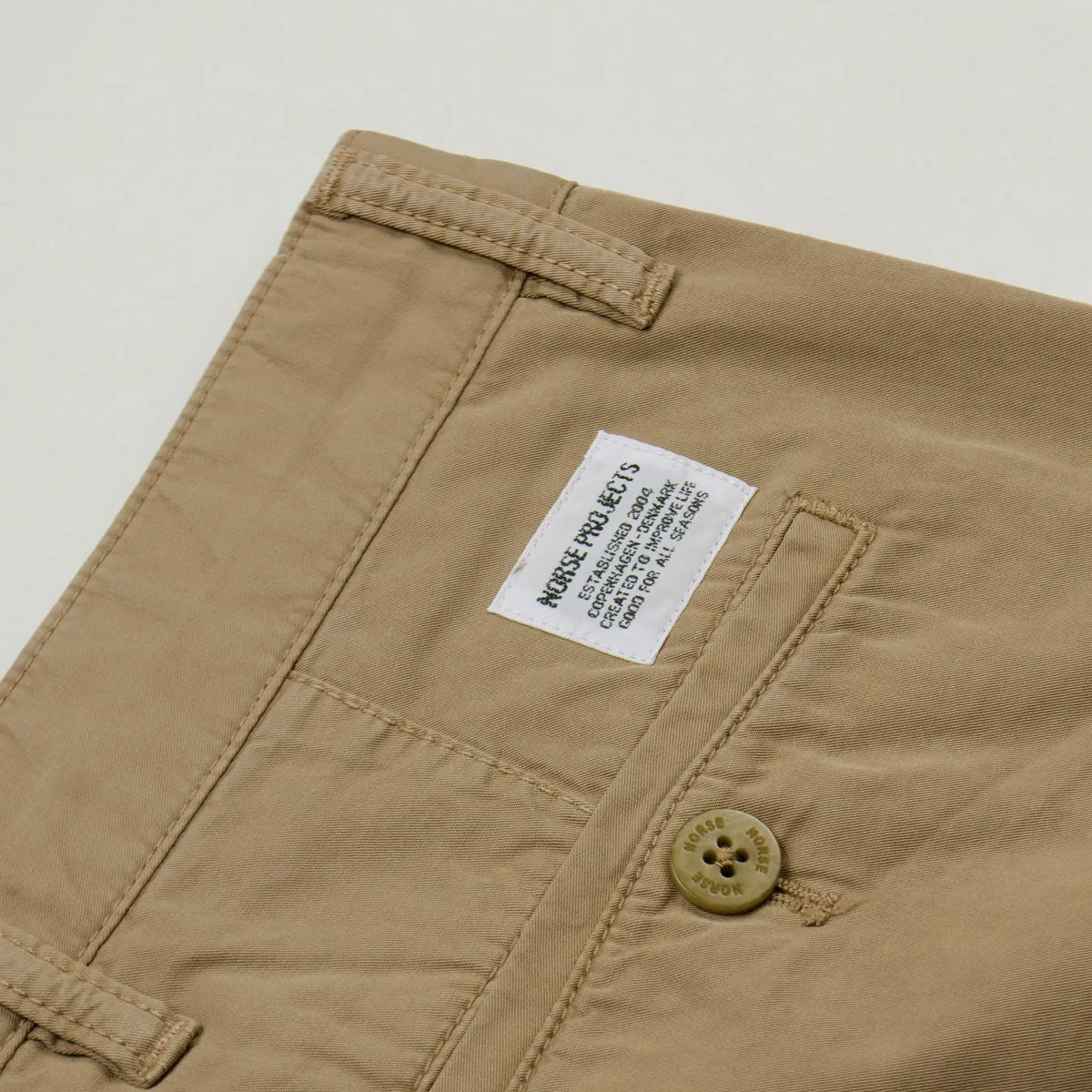 Norse Projects - Aros Light Twill Chinos - Utility Khaki