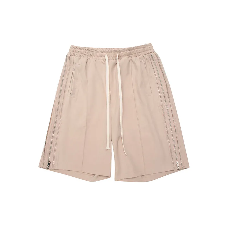 Oversized Lounge Shorts with Full Side Zip