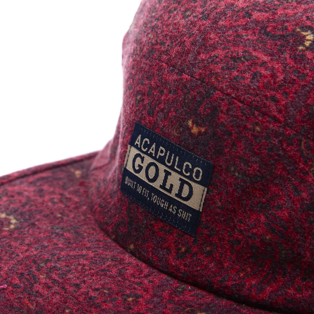 Paisley Flannel Camp Cap