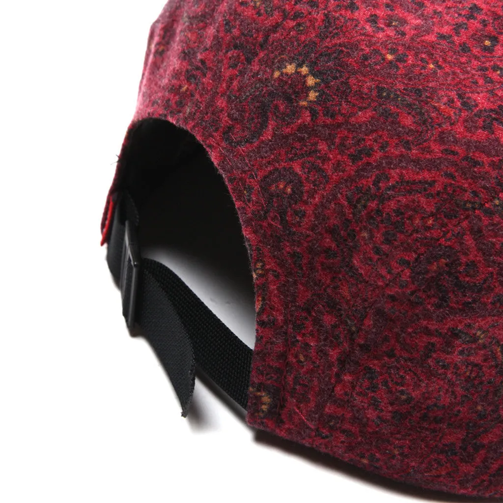 Paisley Flannel Camp Cap