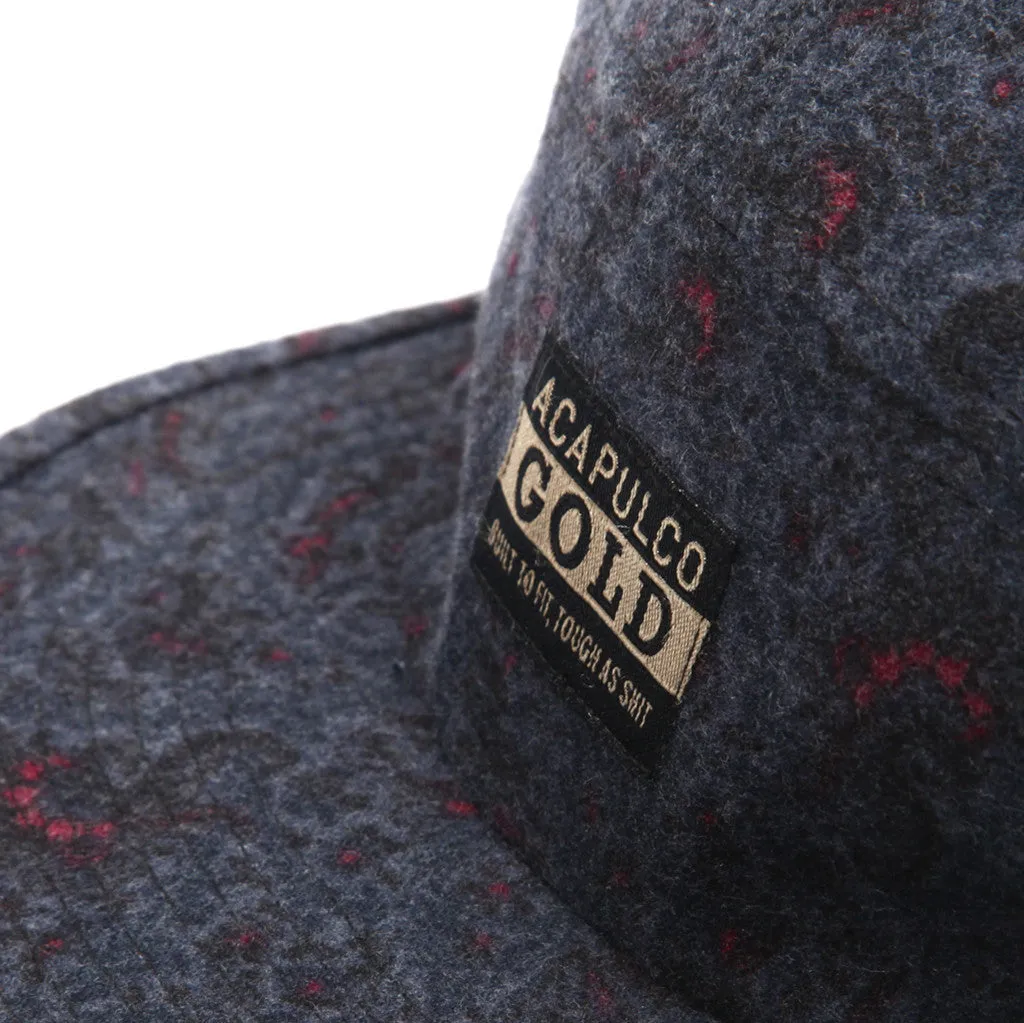 Paisley Flannel Camp Cap