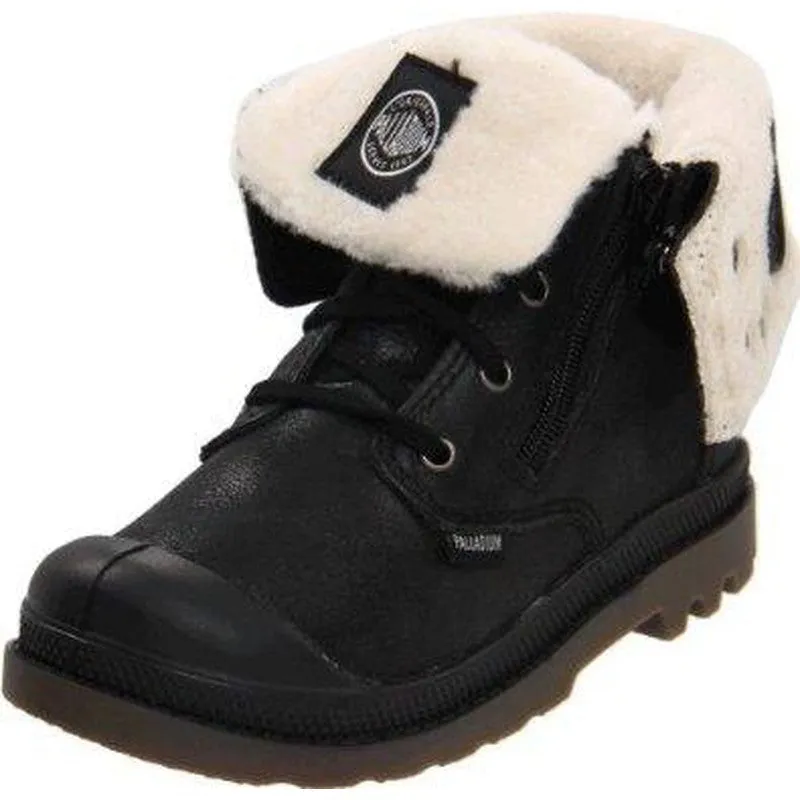 Palladium: Kids Baggy Leather Fur Lining Boot (11678)