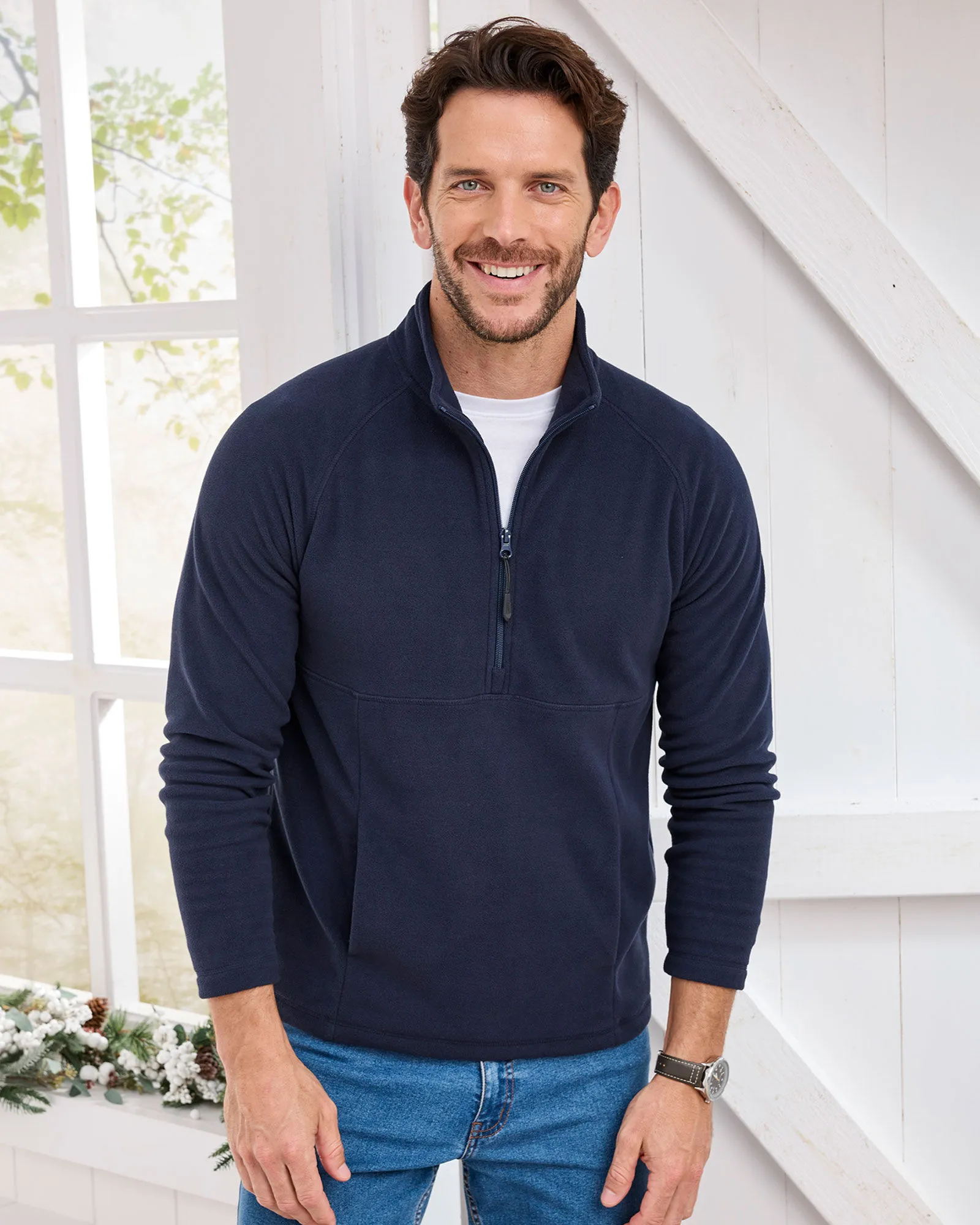 Recycled Microfleece Half Zip