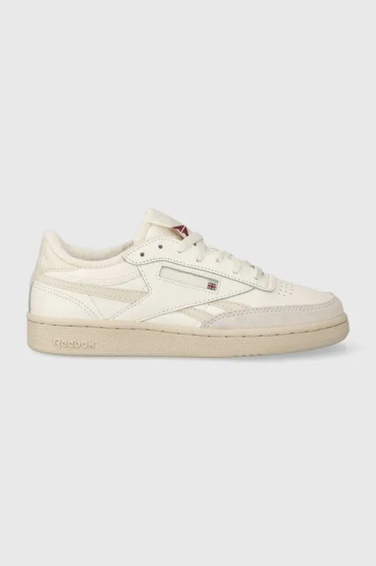 Reebok leather sneakers beige color