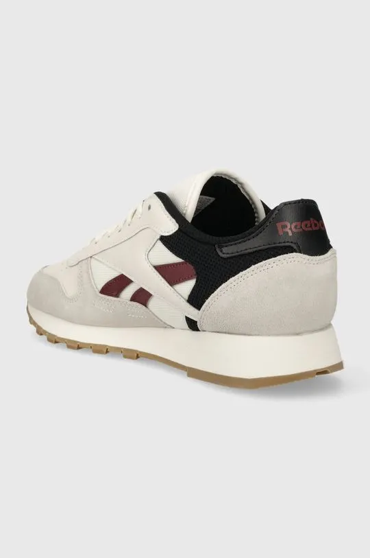 Reebok leather sneakers Classic Leather gray color