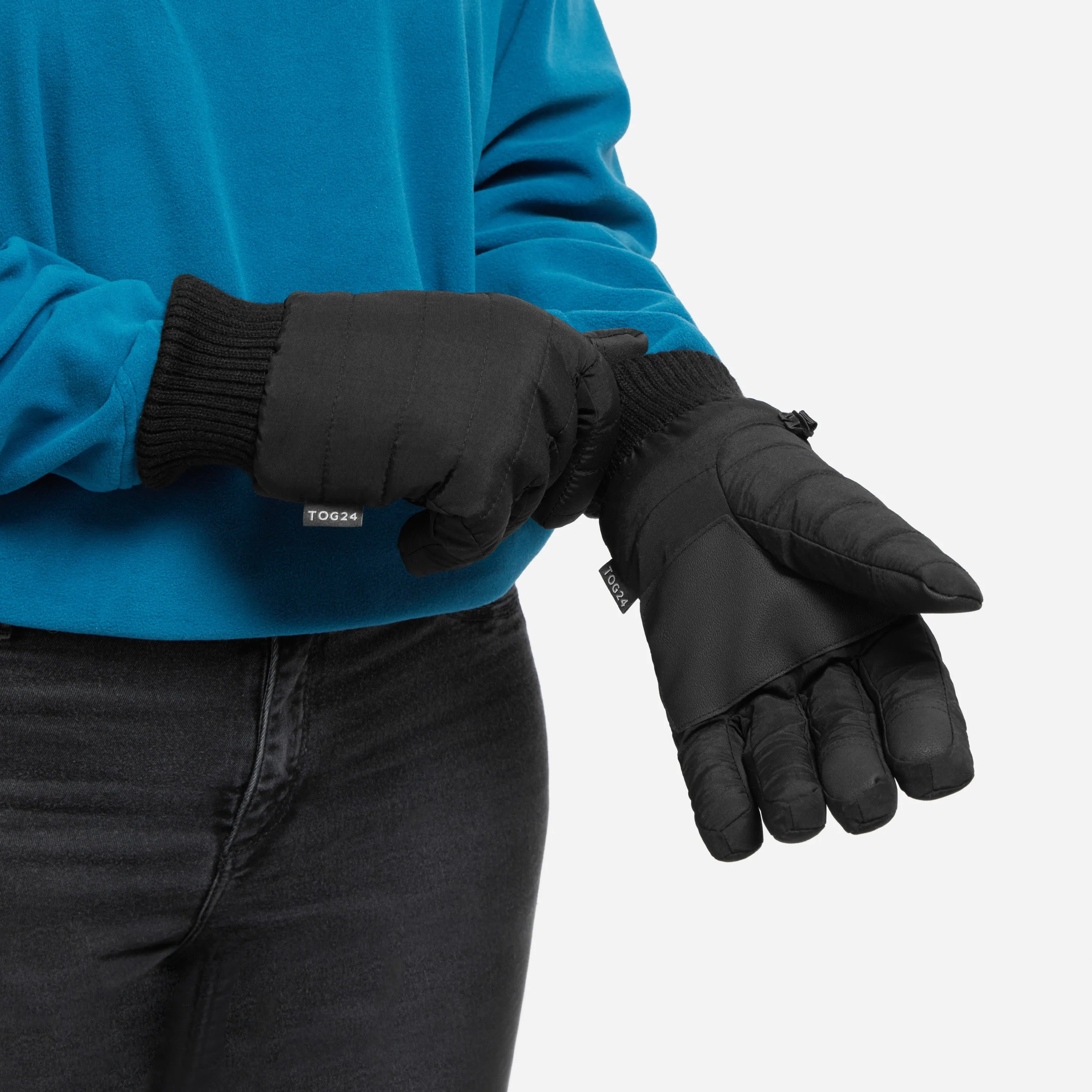 Ridge Microfleece Gloves - Black