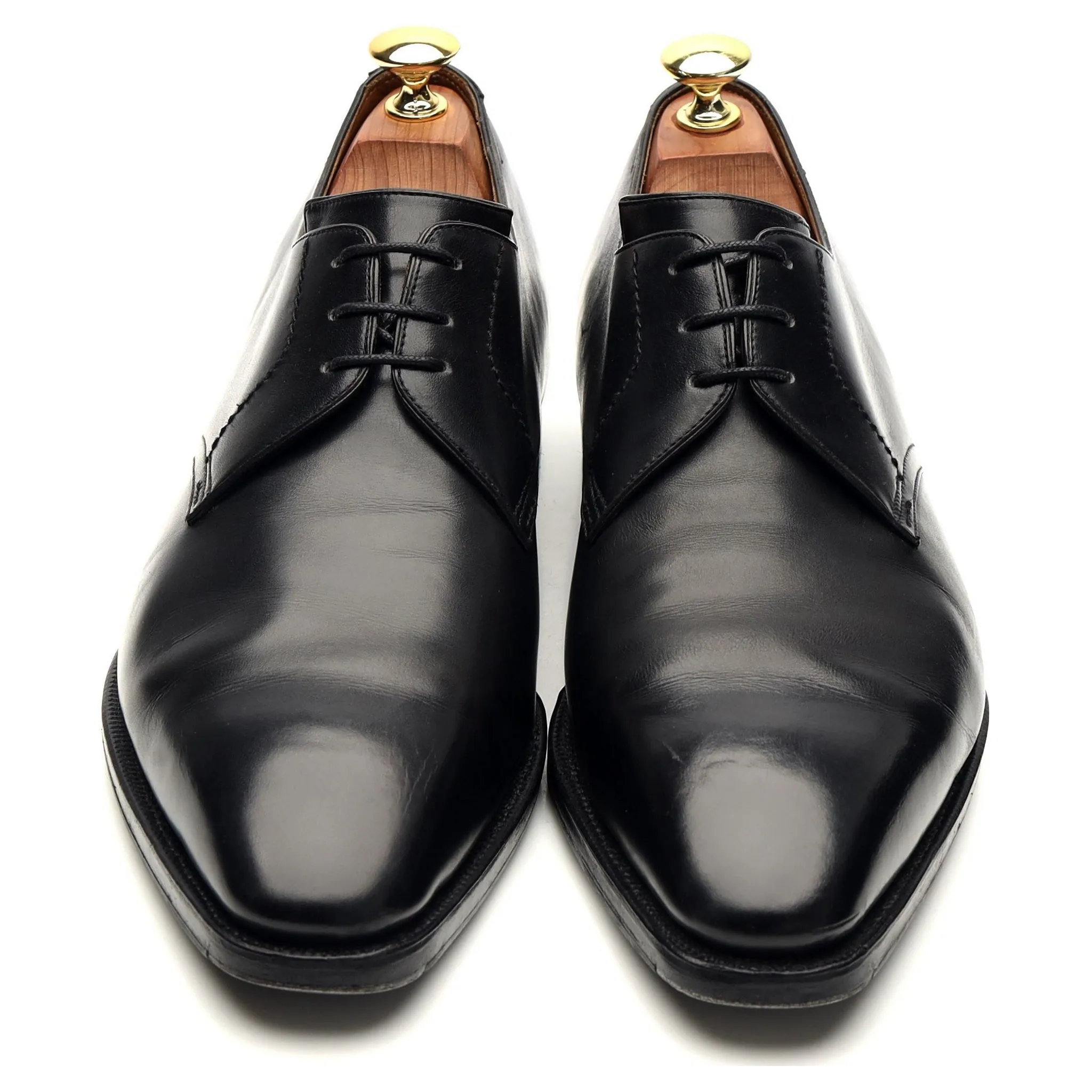 'Sergio' Black Leather Derby UK 8.5