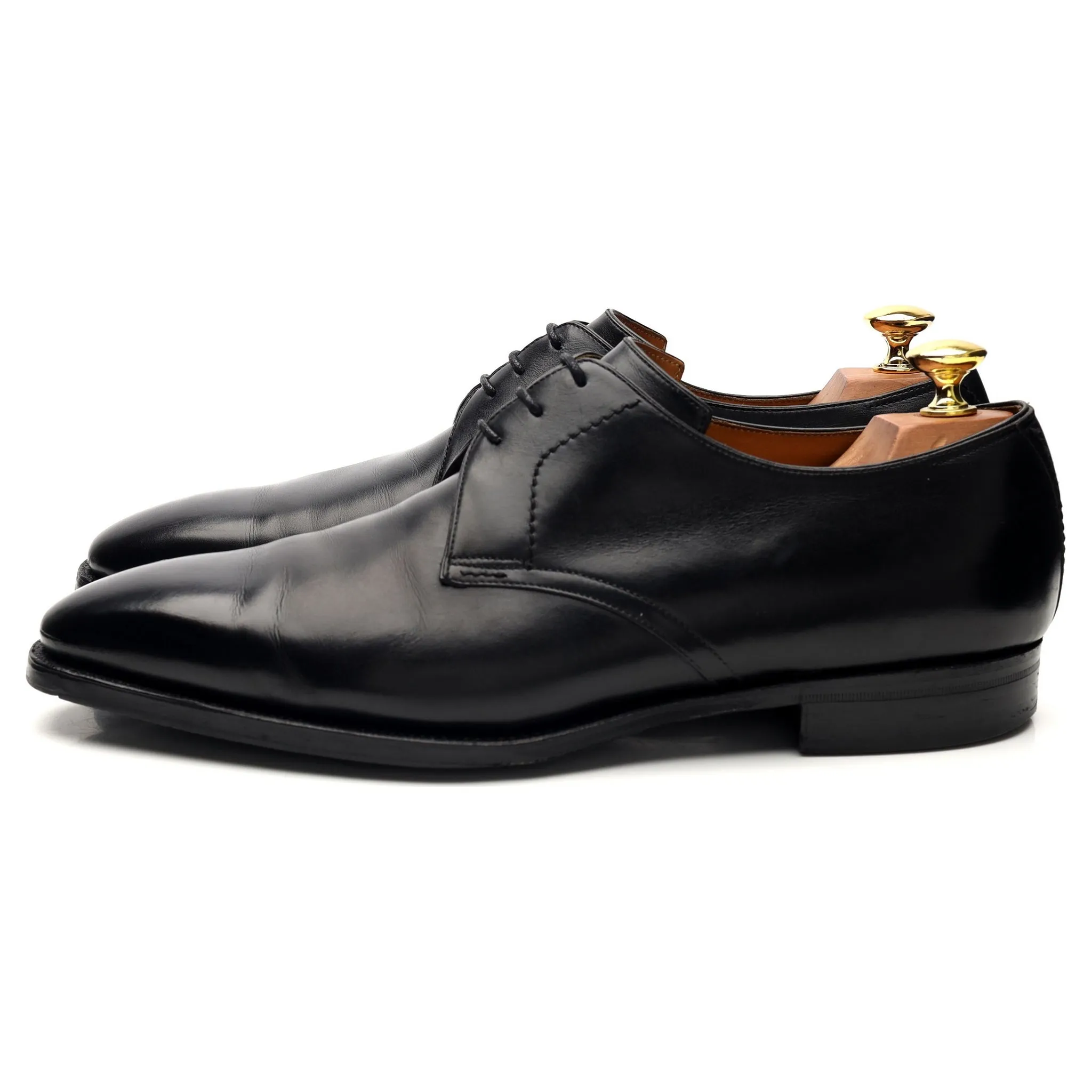 'Sergio' Black Leather Derby UK 8.5