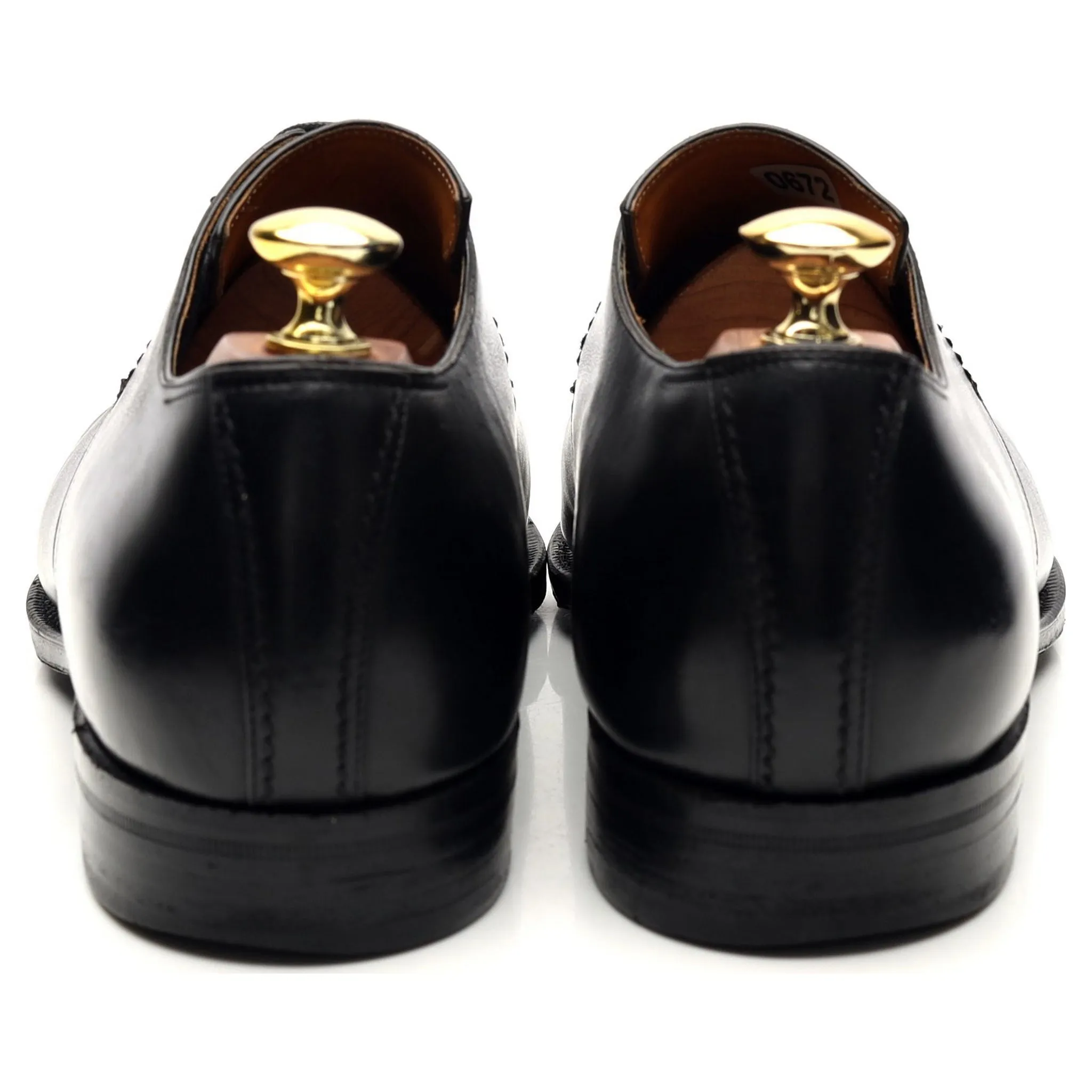 'Sergio' Black Leather Derby UK 8.5