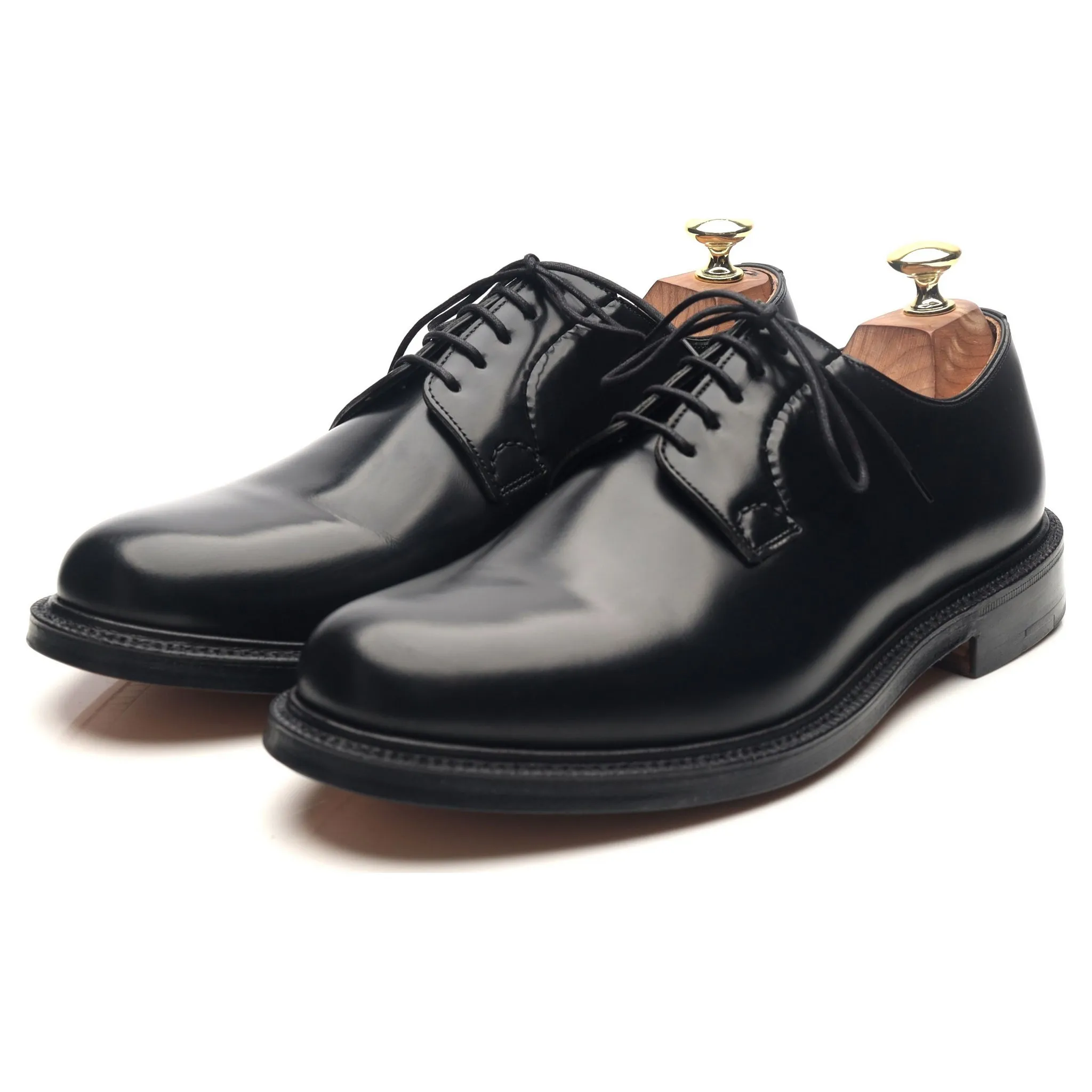 'Shannon' Black Leather Derby UK 8 F