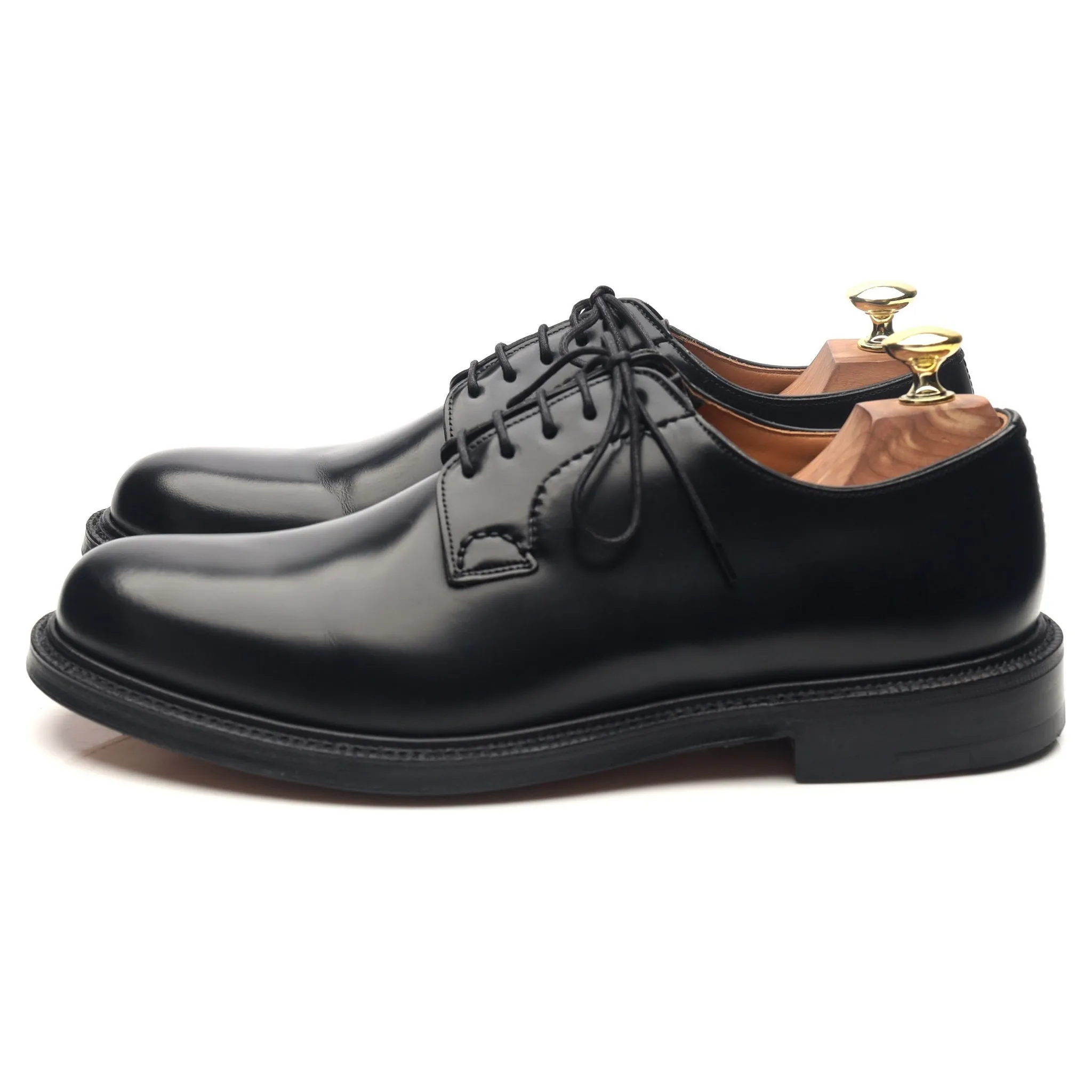 'Shannon' Black Leather Derby UK 8 F