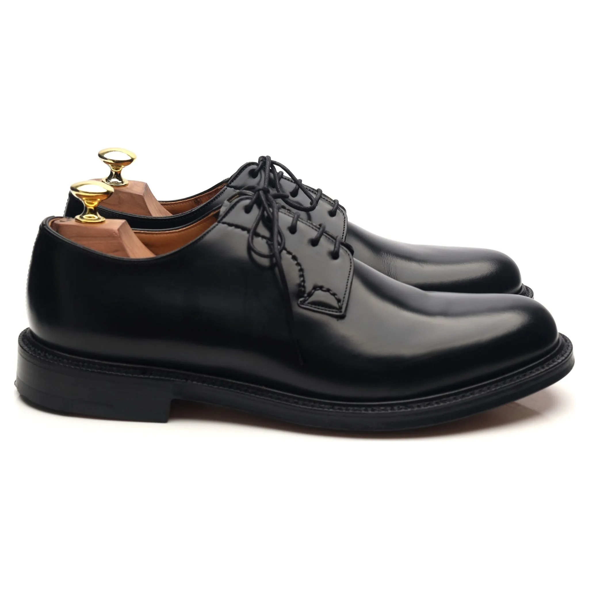 'Shannon' Black Leather Derby UK 8 F