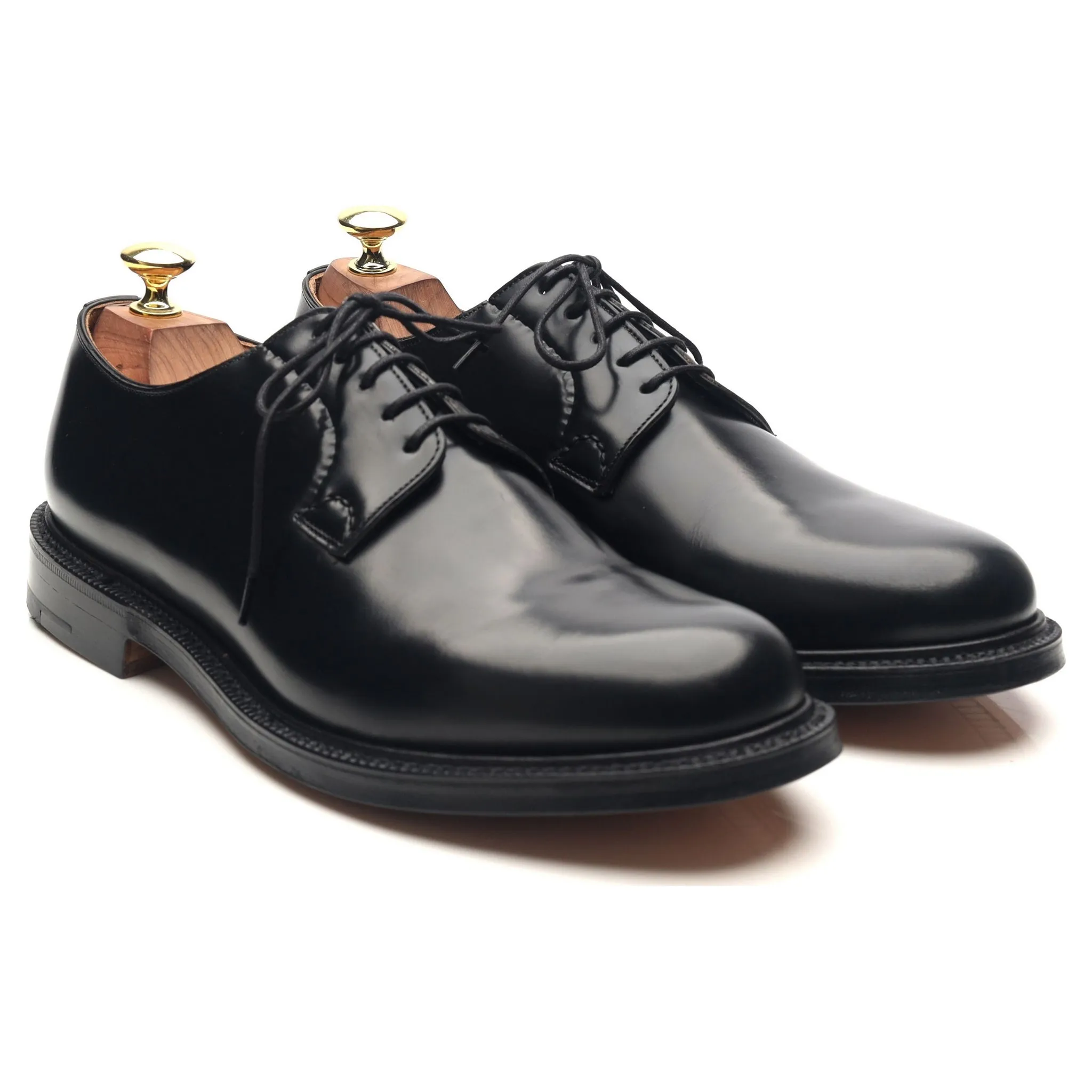 'Shannon' Black Leather Derby UK 8 F