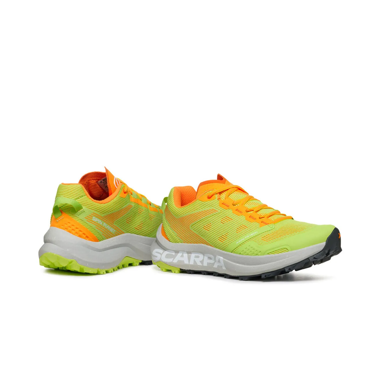 SNEAKERS SPIN PLANET Uomo Sunny Green Orange Fluo