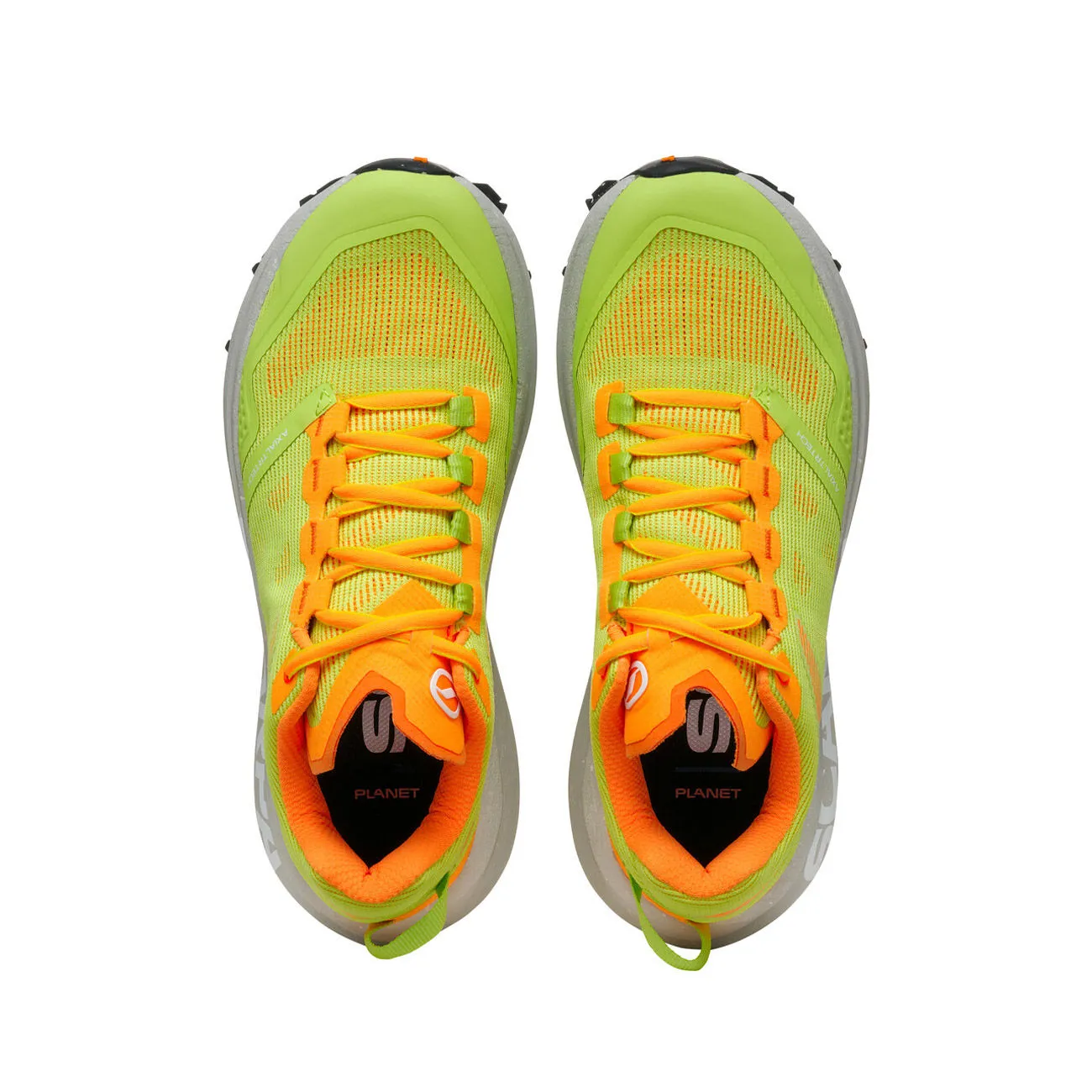 SNEAKERS SPIN PLANET Uomo Sunny Green Orange Fluo