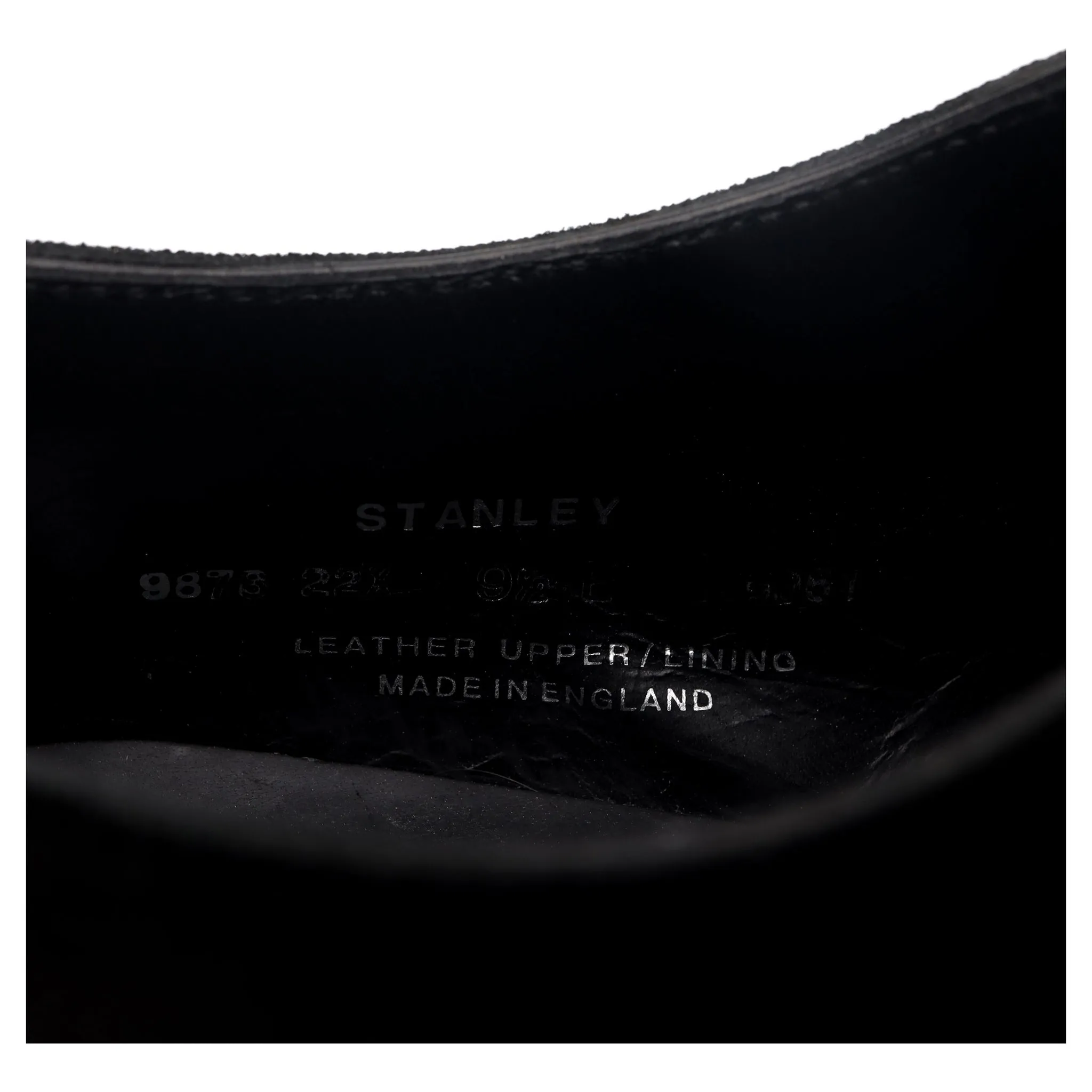 'Stanley' Black Suede Derby UK 9.5 E