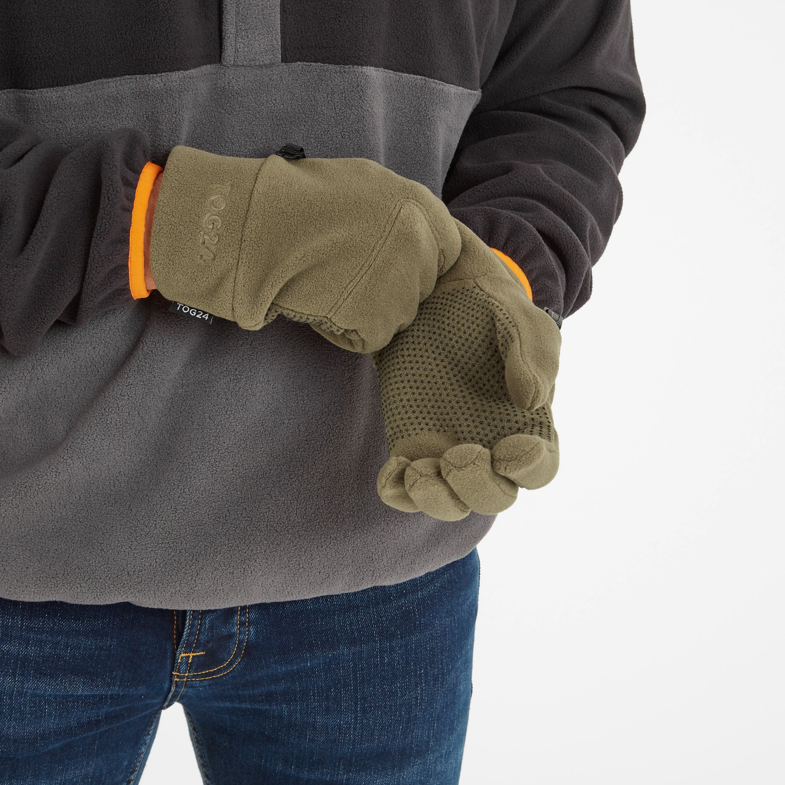 Stride Microfleece Gloves - Khaki