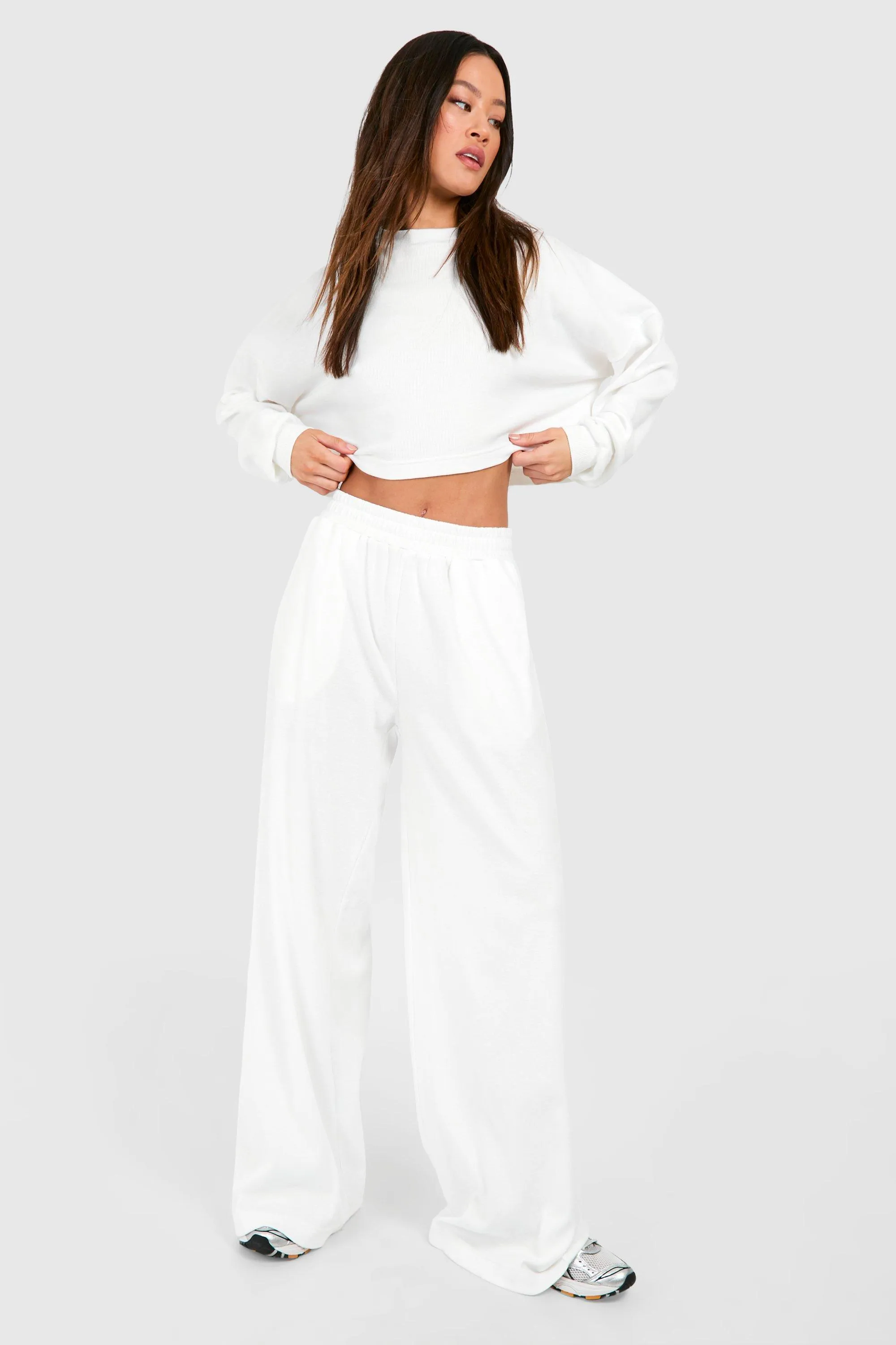 Tall Rib Wide Leg Lounge Set