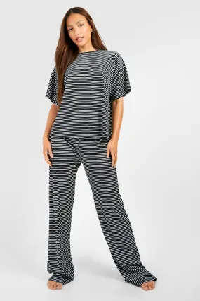 Tall Stripe Jersey Knit Lounge Set