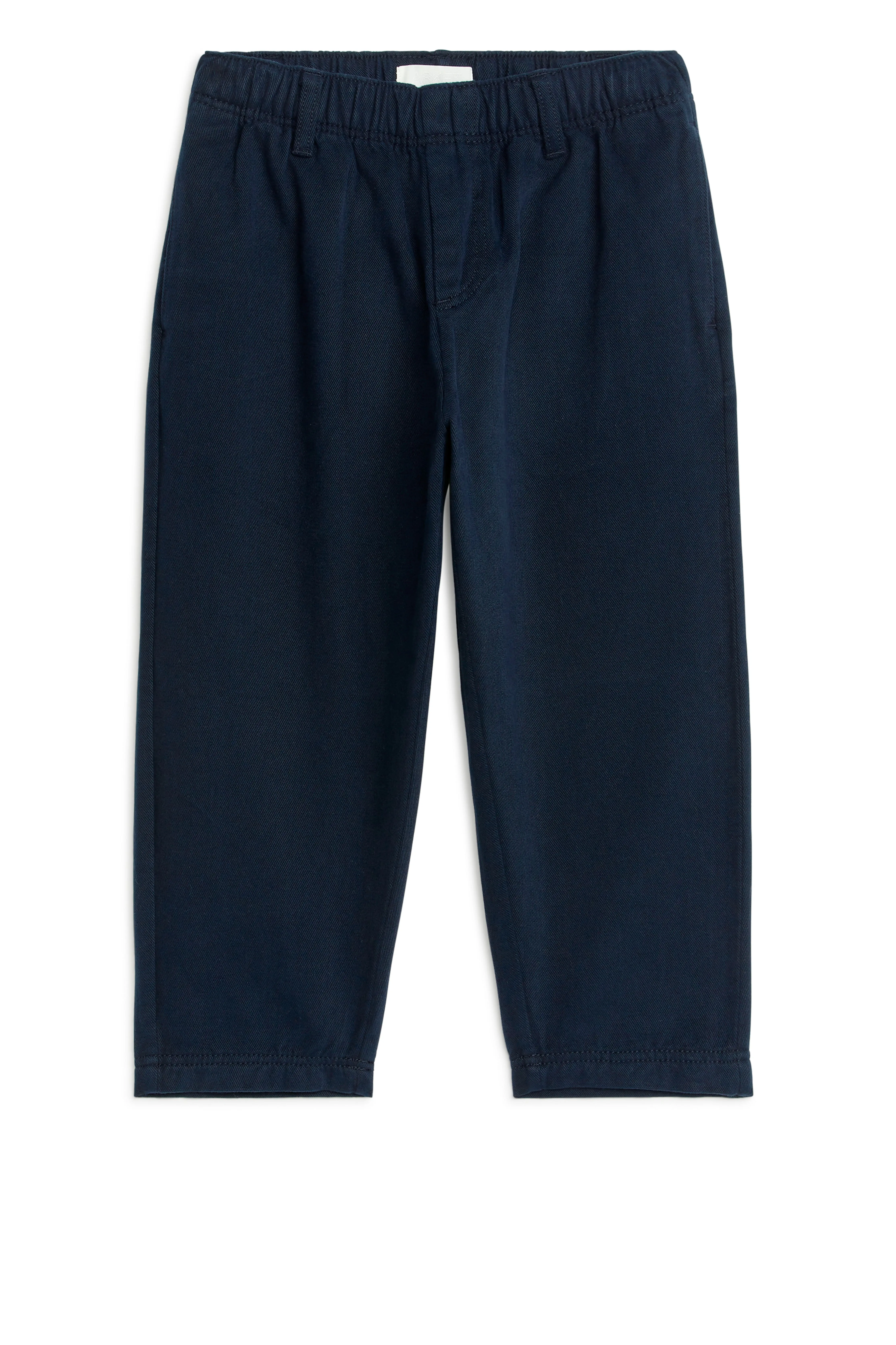 Tapered Cotton Chinos - Regular waist - Long - Dark Blue - Kids | H&M GB