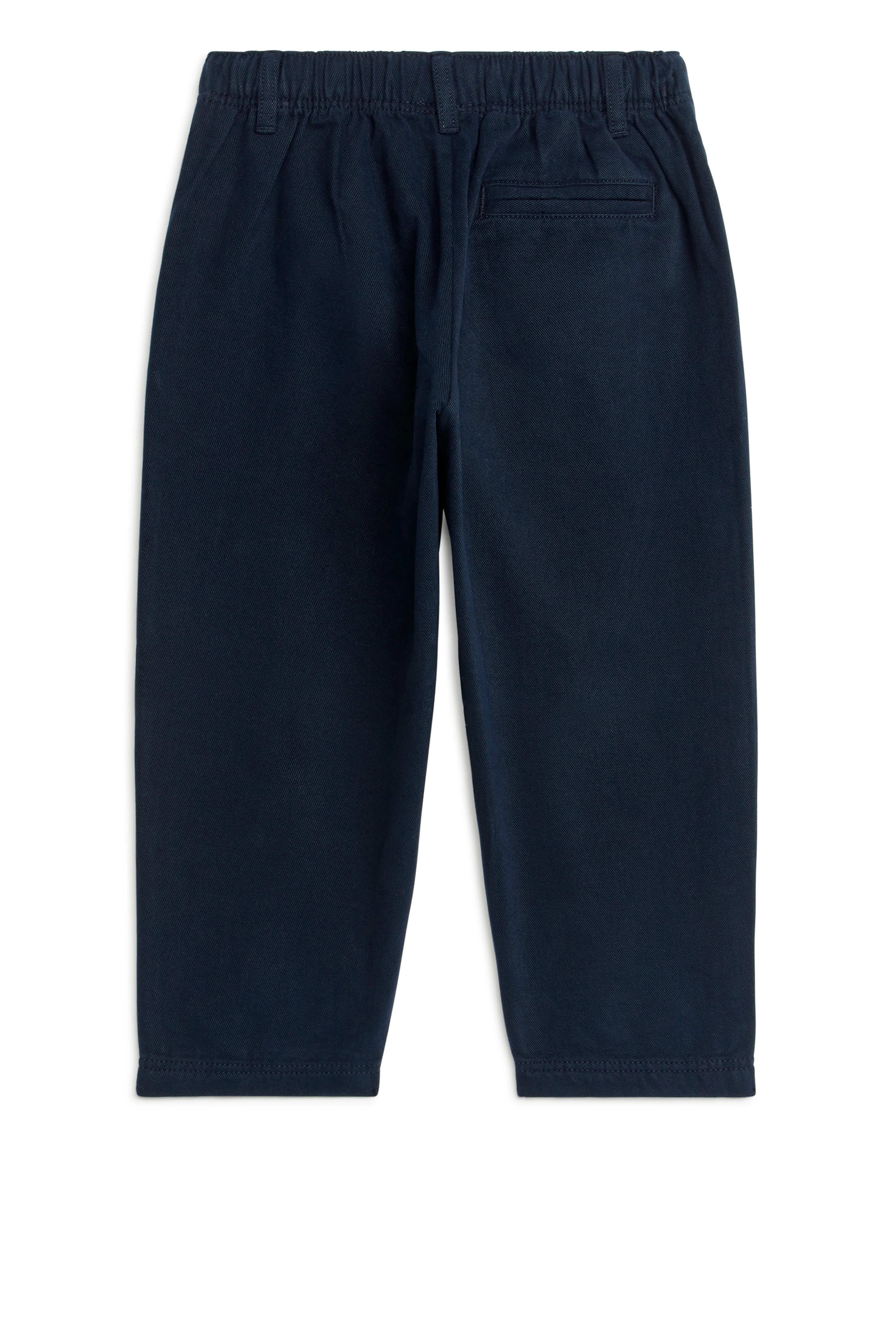 Tapered Cotton Chinos - Regular waist - Long - Dark Blue - Kids | H&M GB