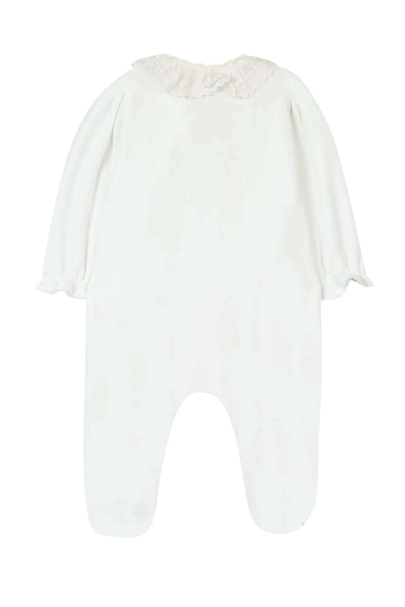 Tartine Baby Lace Velour Footie