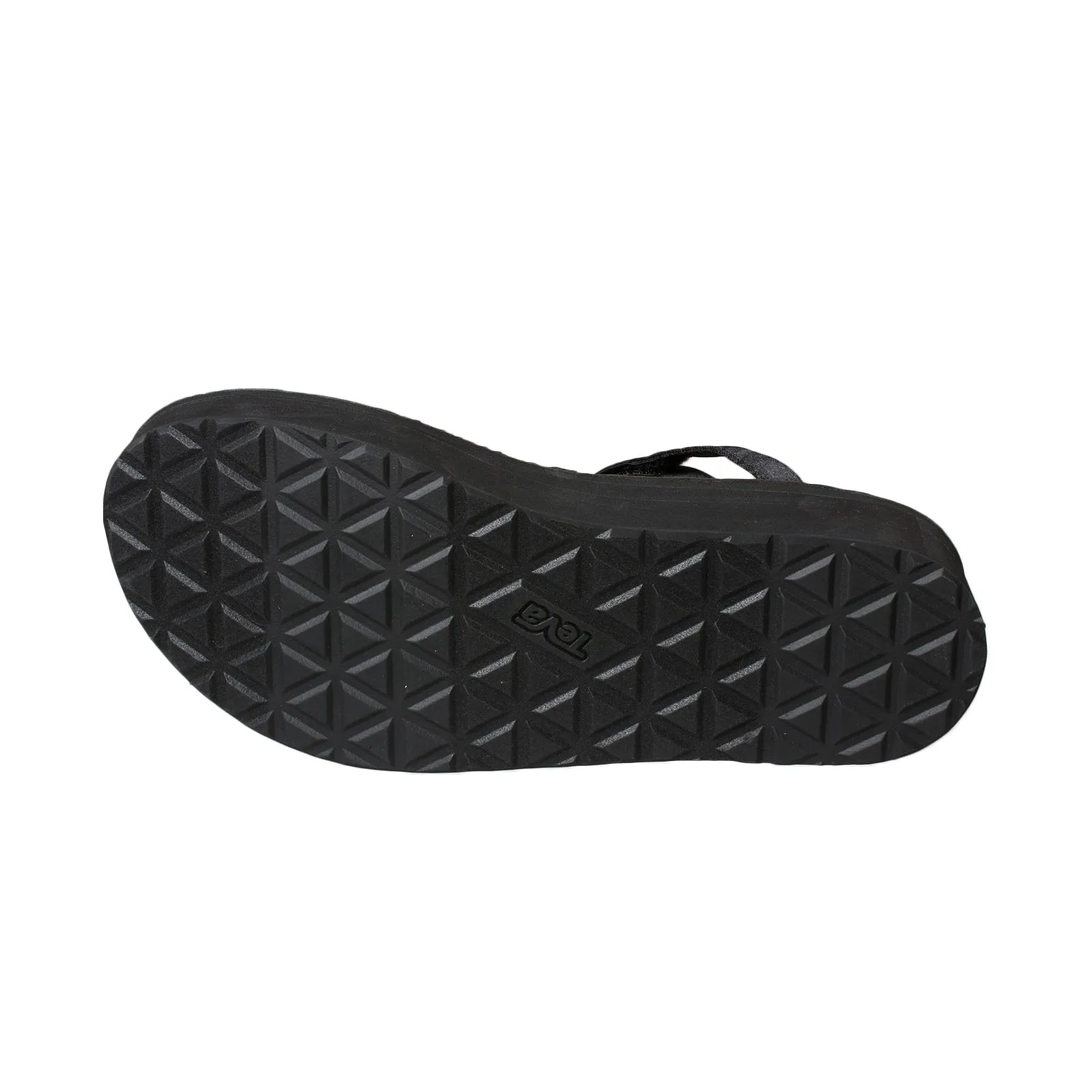 Teva Flatform Universal Satin Black Sandals - Women's