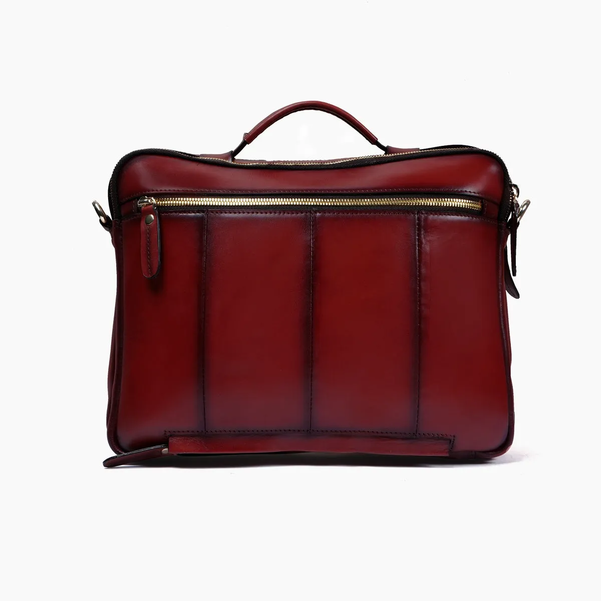 The Modern Quick Wine Office Briefcase With Extra Compartment By Brune & Bareskin