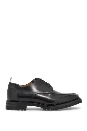 Thom Browne smooth leather derby apron stitch in