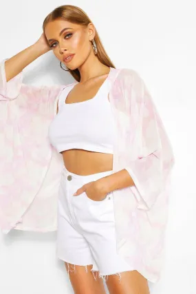 Tie Dye Mesh Kimono