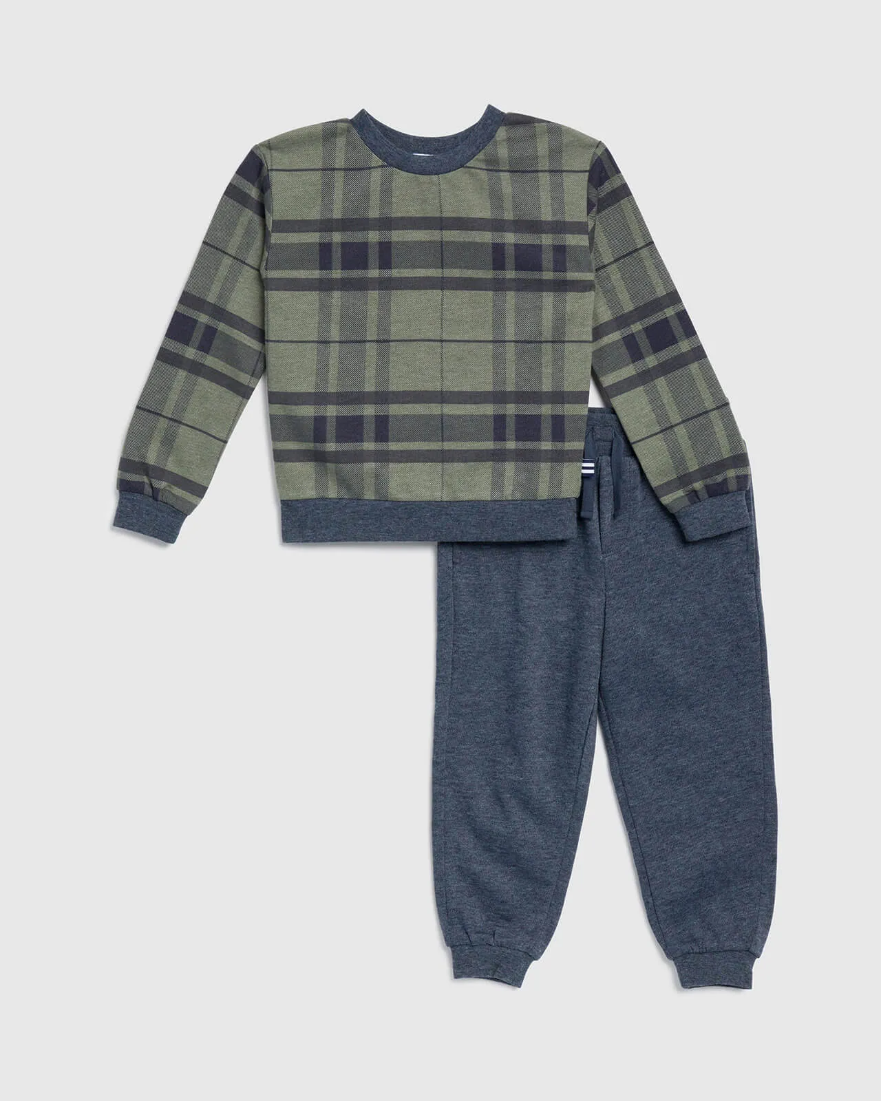 Toddler Boy Flannel Fun Pullover Set