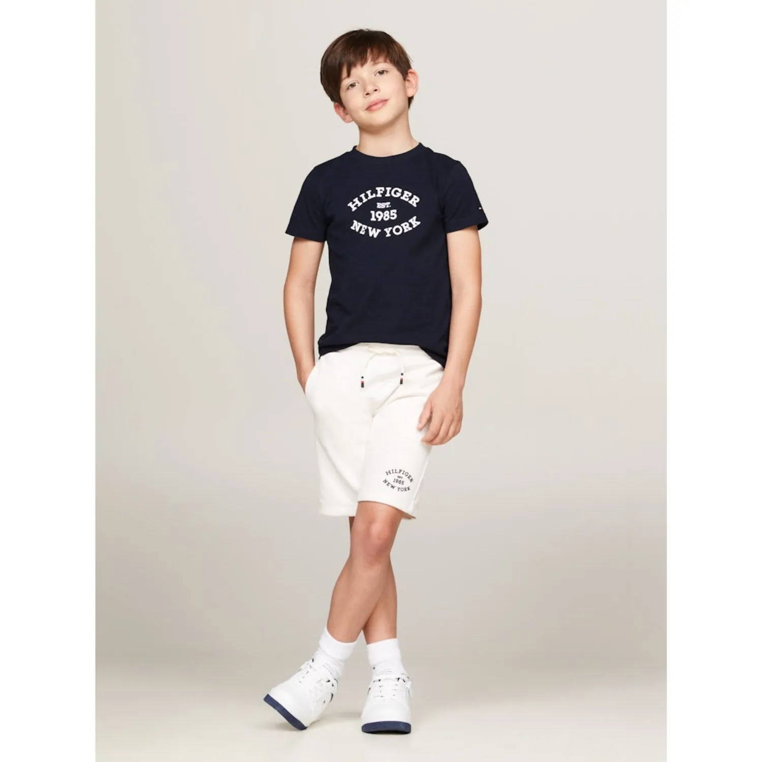 Tommy Hilfiger Desert Sky Monotype Flock Regular Tee Ss