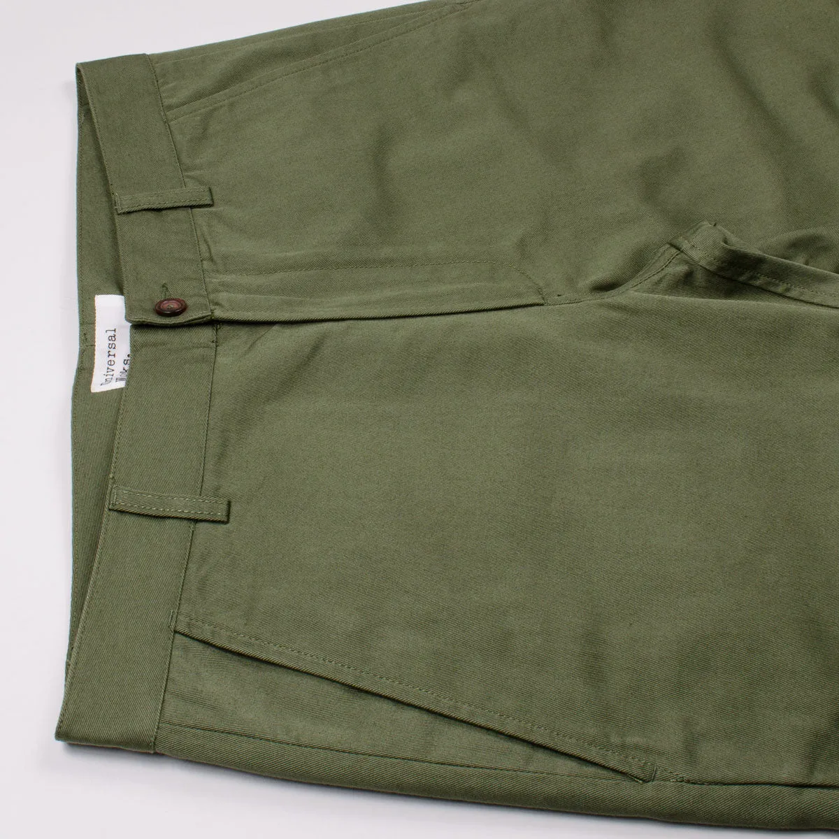 Universal Works - Aston Pant Twill - Light Olive