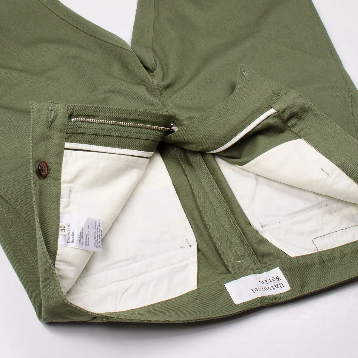 Universal Works - Aston Pant Twill - Light Olive