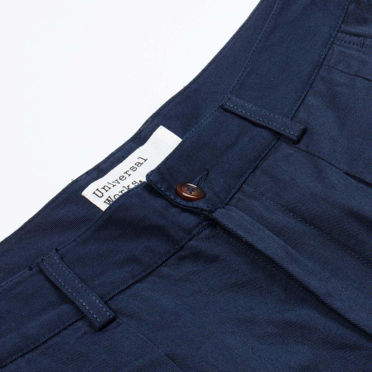 Universal Works - Double Pleat Pant Twill - Navy