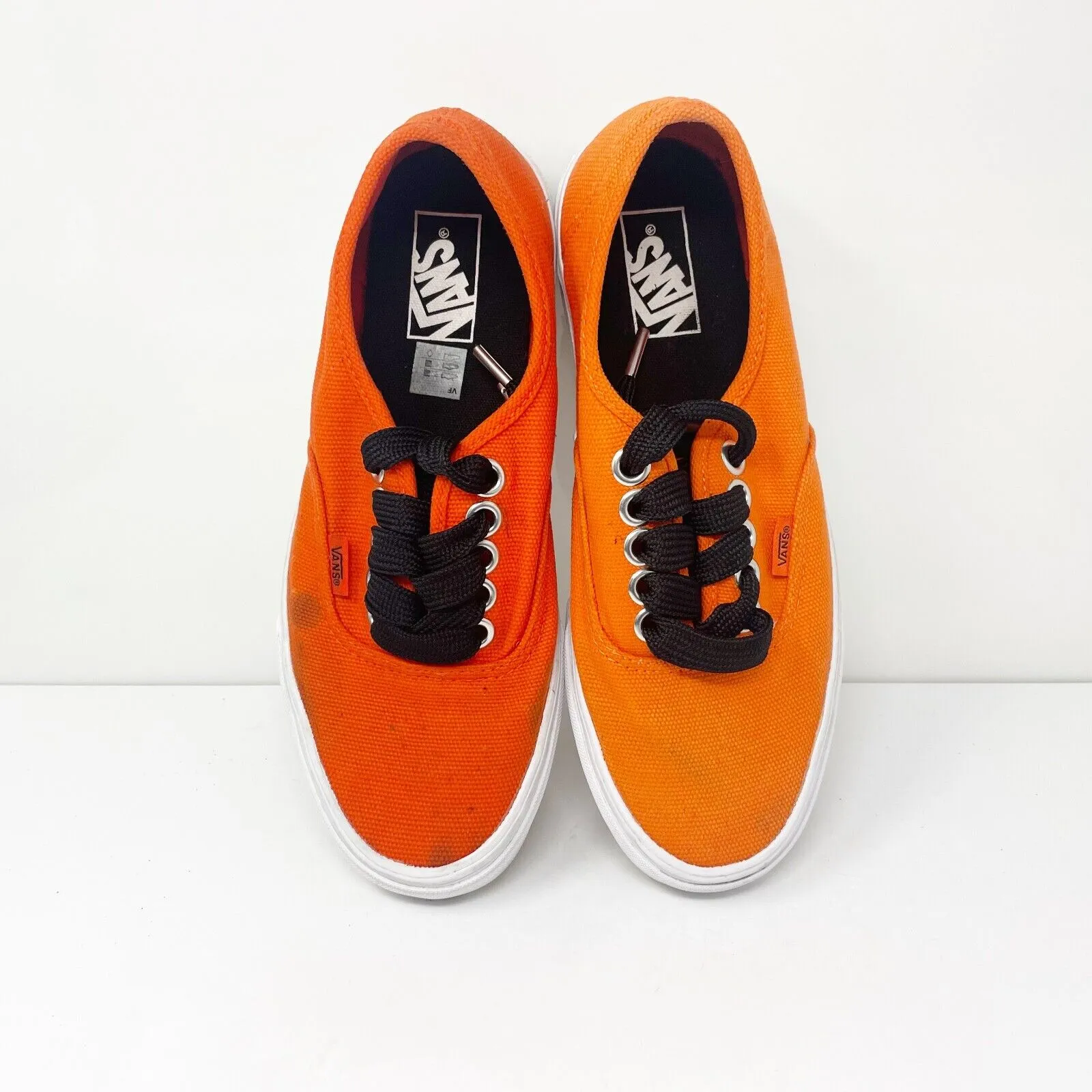 Vans Unisex Off The Wall 721278 Orange Casual Shoes Sneakers Size M 8.5 W 10