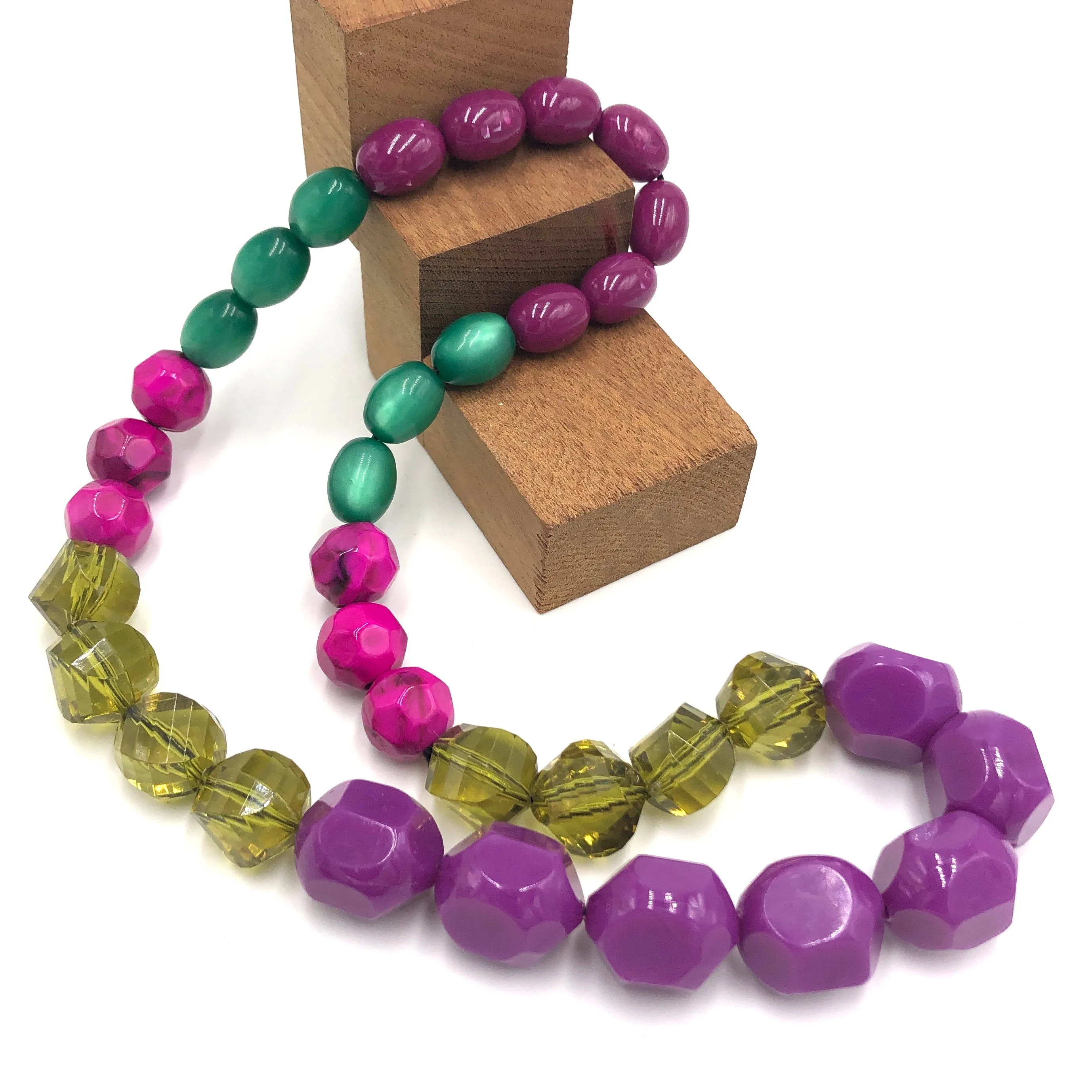 Viva & Violet Stretch Bauble Necklace - Midi