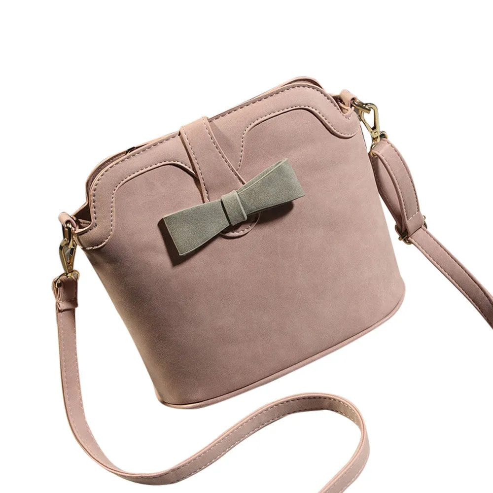 women hbags Bow leather small shell hbag women messenger bags ladies FamousShoulder bags