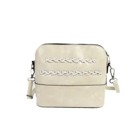 Women Messenger Bags Mini Bag Simple Weave Leather Shell Shape Bag Women Shoulder Bags