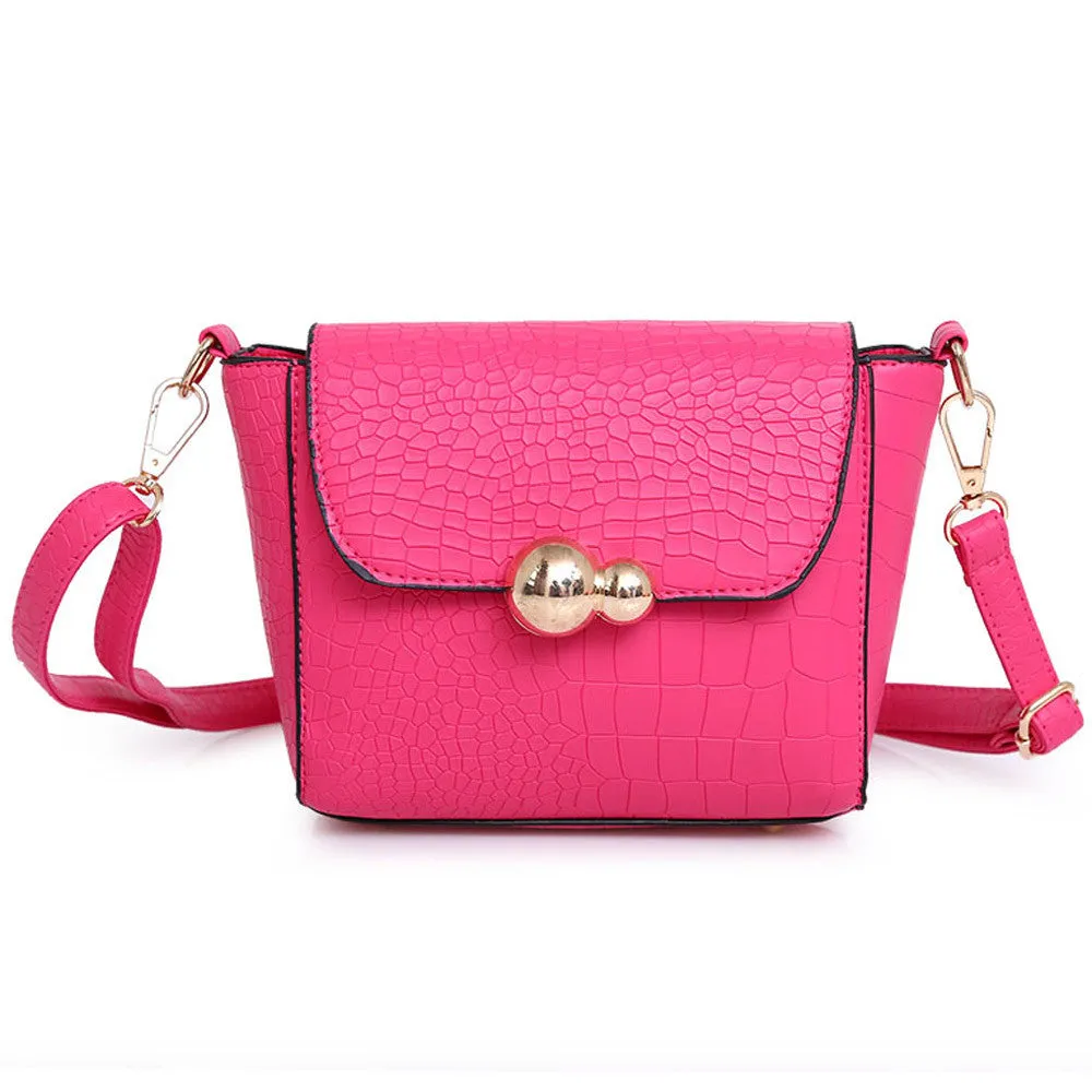 Women Vintage Crocodile Leather hbags Metal Lock Small crossbody Shoulder Bag Women's Messenger Bags