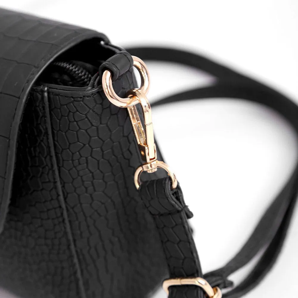 Women Vintage Crocodile Leather hbags Metal Lock Small crossbody Shoulder Bag Women's Messenger Bags