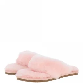 Women's Luxury  Sheepskin Flip Flops Pink : Fen-SFF