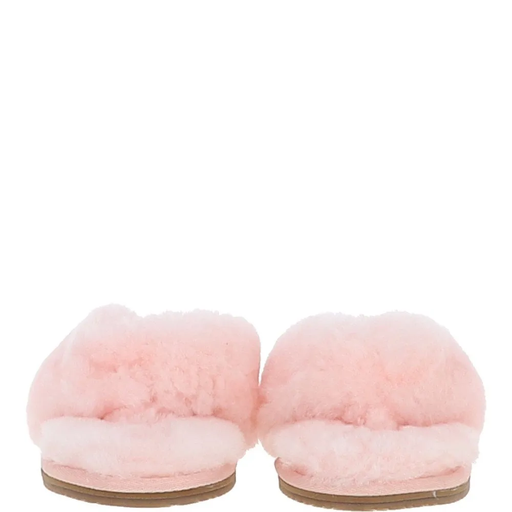 Women's Luxury  Sheepskin Flip Flops Pink : Fen-SFF